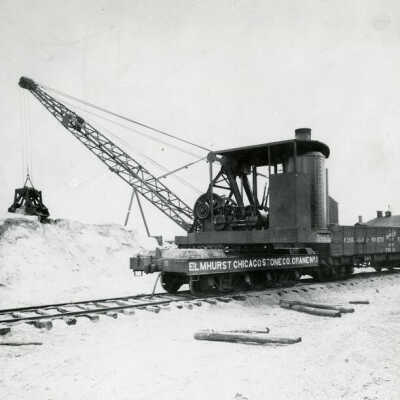 Elmhurst-Chicago Stone Company Quarry Crane