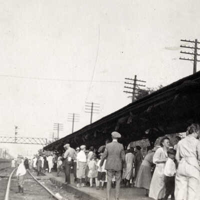 Warren G. Harding Funeral Train in Elmhurst