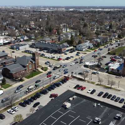 Aerial View, N. York Street and North Avenue