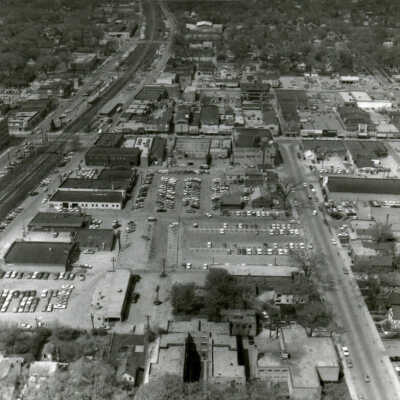 Aerial View of Downtown Elmhurst