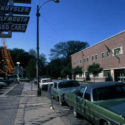 S. York Street, looking south towards Marion Street
