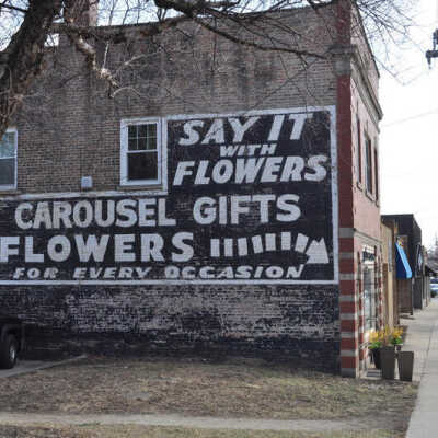 Carousel Flowers, mural