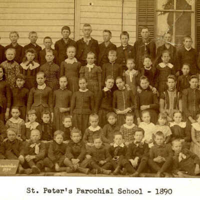 St. Peter's School, students and teachers