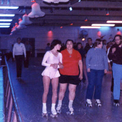 Skaters at the Elm Skating Rink