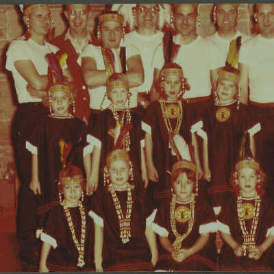 YMCA Indian Princesses with fathers