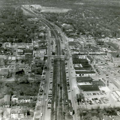 Aerial View of Downtown Elmhurst