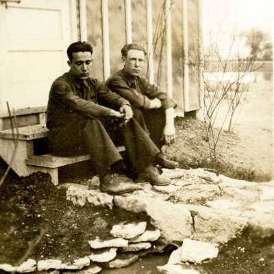 Men at Civilian Conservation Corps Camp Elmhurst