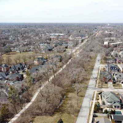 Aerial View, Illinois Prairie Path