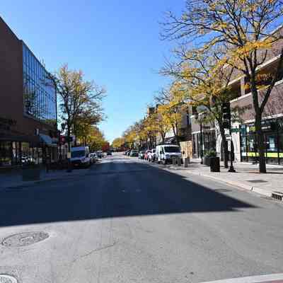 N. York Street South from Schiller Street