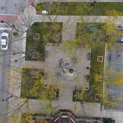 Aerial View, Millennium Fountain
