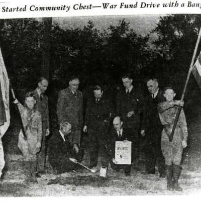 Boy Scouts, War Fund Drive event
