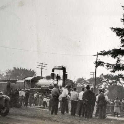 Warren G. Harding Funeral Train in Elmhurst
