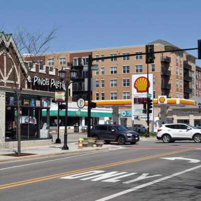 N. York Street towards Third Street