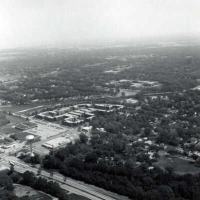 Aerial View of the St. Charles Road Apartment Development