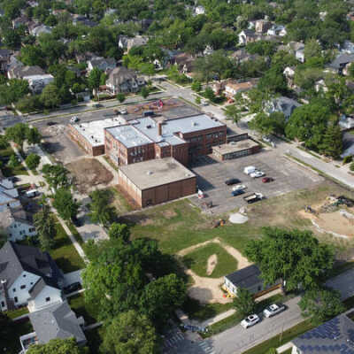 Aerial View of Lincoln Elementary School