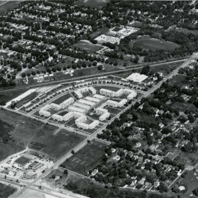St. Charles West Apartments, aerial view