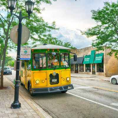 Elmhurst Trolley Stop, York Street and Park Avenue