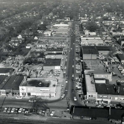 Aerial View of Downtown Elmhurst