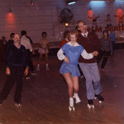 Skaters at the Elm Skating Rink