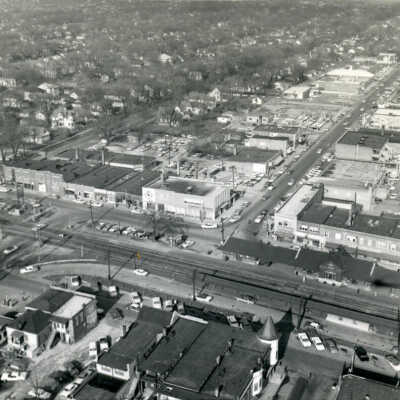 Aerial View of Downtown Elmhurst