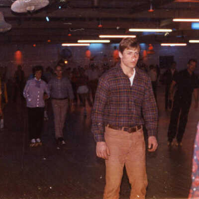 Skaters at the Elm Skating Rink