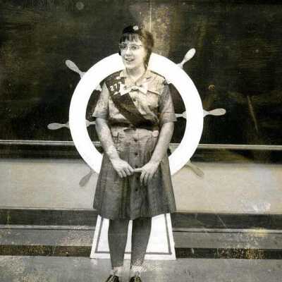 Nancy Wilson in Girl Scout Uniform