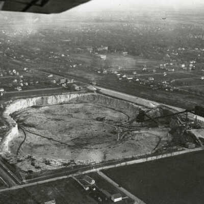 Aerial View of Elmhurst Chicago Stone Quarry