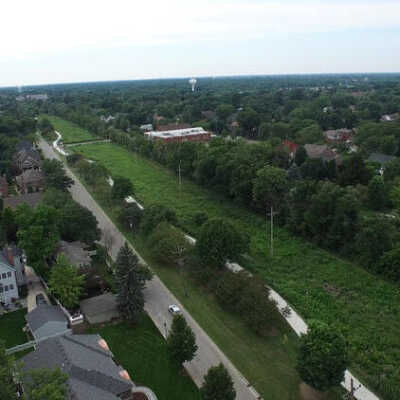 Aerial View, Illinois Prairie Path