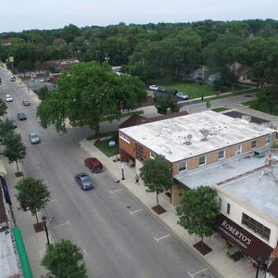 Aerial View, Spring Road Business District