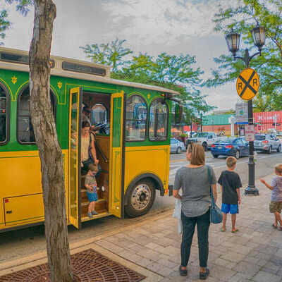Elmhurst Trolley Stop, York Street and Park Avenue