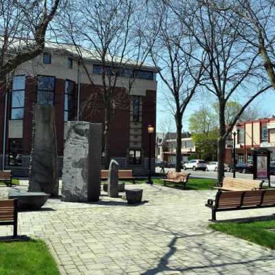 Millennium Fountain at Elmhurst City Hall