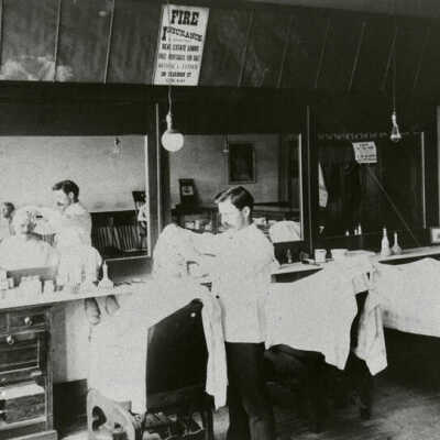 Barber Shop in the Mahler Building