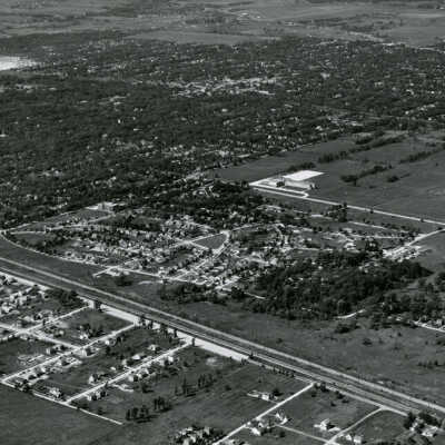 Aerial View of Crescent Park Subdivision