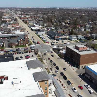 Aerial View, N. York Street and North Avenue