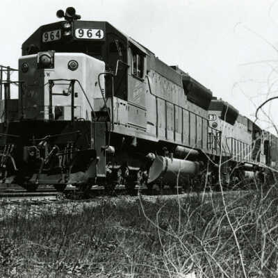 Train on Chicago & North Western Line