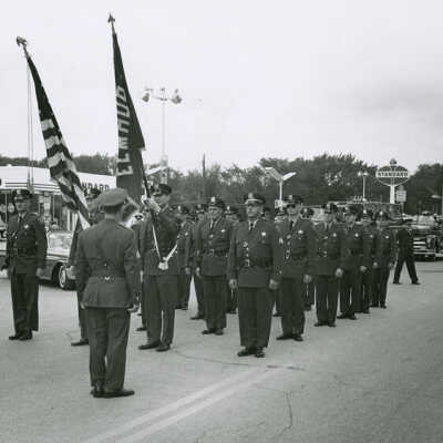 Elmhurst Police officers in parade
