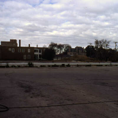 Elmhurst National Bank property, north of Eagan's Service Station