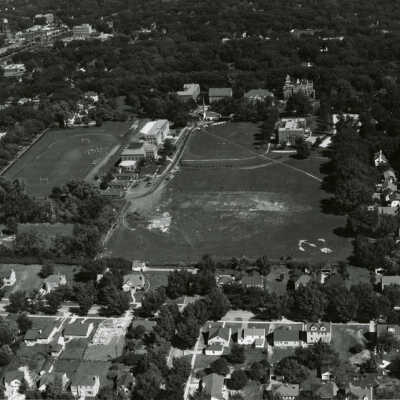 Elmhurst College, aerial view