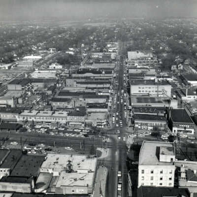 Aerial View, Downtown Elmhurst