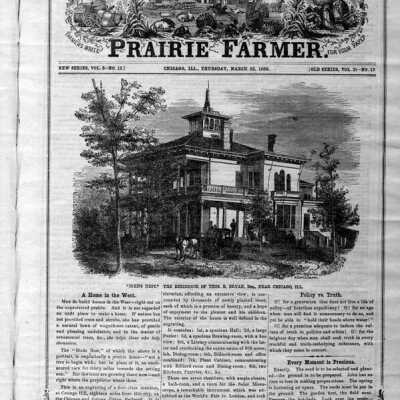 Thomas Bryan Estate, "The Prairie Farmer" article on "Bird's Nest"