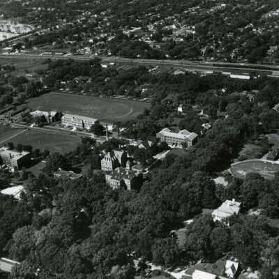 Elmhurst College, aerial view
