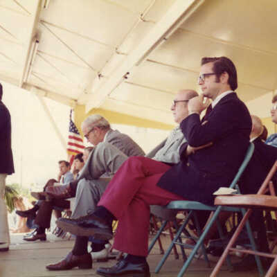 Bicentennial Fountain & Chicago Great Western Railway depot Dedication, 1976