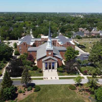 Aerial View of Elmhurst University Campus