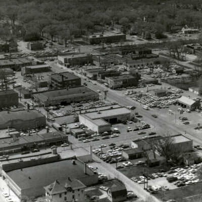 Aerial View, Downtown Elmhurst