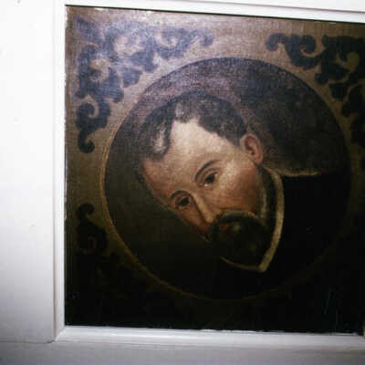 House at 117 Willow Road, dining room ceiling detail