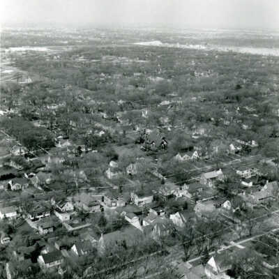 Aerial View, Elmhurst neighborhood