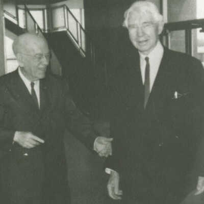 Carl Sandburg & Helmut Berens at Sandburg Junior High School