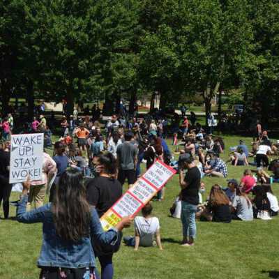 Elmhurst Family Walk for Racial Justice in Wilder Park