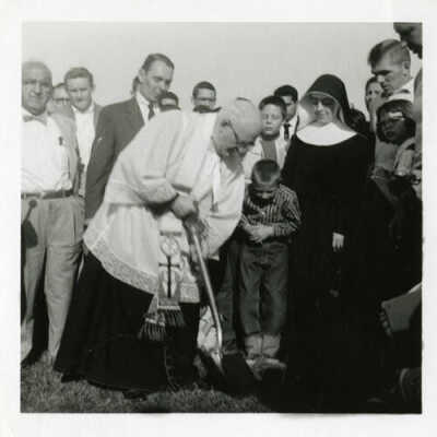 Immaculate Conception Parish Center, groundbreaking