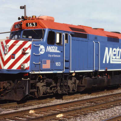 Metra Train Engine, "City of Elmhurst"